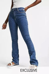 Flare Bootleg Skinny Jean in Classic Blue
