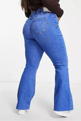 Flare Jean River Island Plus Comfort in Bright Blue