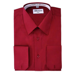 French Convertible Shirt Burgundy