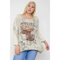 Geometric/tribal Sublimation Print Tunic Top