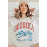 Georgia Atlanta the Peach State Graphic Sweatshirt