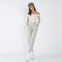 Green Sage Ankle Skinny Leg Dress Pants