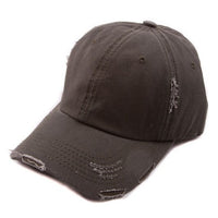 Khaki Distressed Cap