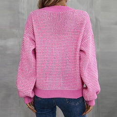 Heathered Lantern Sleeve Cardigan