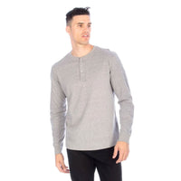 Henley Long Sleeve for Men - Grey
