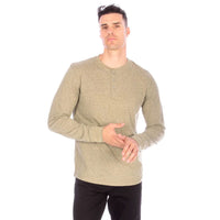 Henley Long Sleeve Olive for Men
