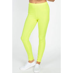 High Waist Neon Knit Stretch Leggings