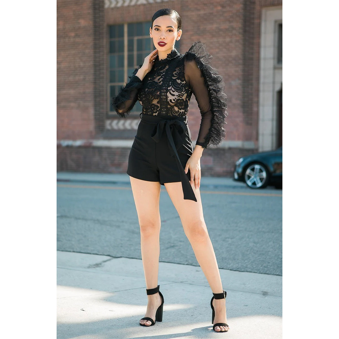 Lace And Crochet Women's Top Fashion Romper