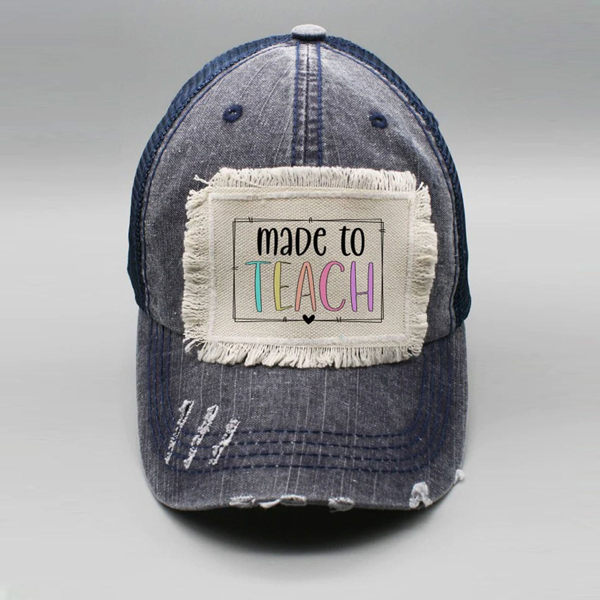 Made To Teach Block Graphic Patch Hat