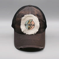 Mama Sunflower Bolt Circle Patch Hat