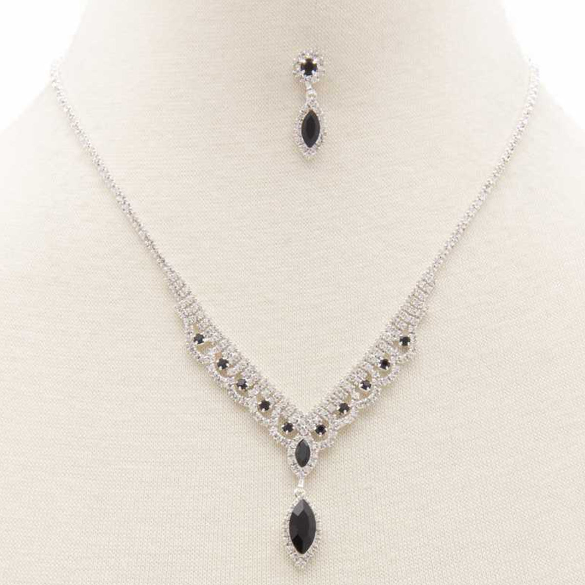 Marquise Shape Rhinestone Women's Necklace