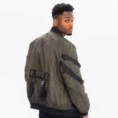 Men's Utility Strap Jacket - Black