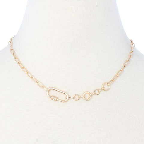 Metal Chain Necklace in Gold