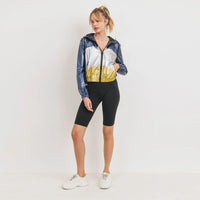 Metallic Colorblock Women's Jacket