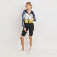 Metallic Colorblock Women's Jacket