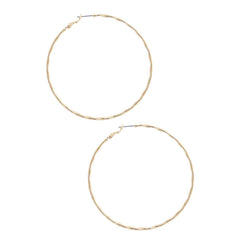 Metal Style Hoop Earring in Gold