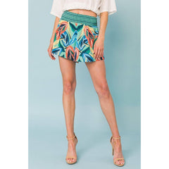 Mint Woven High Rise Shorts