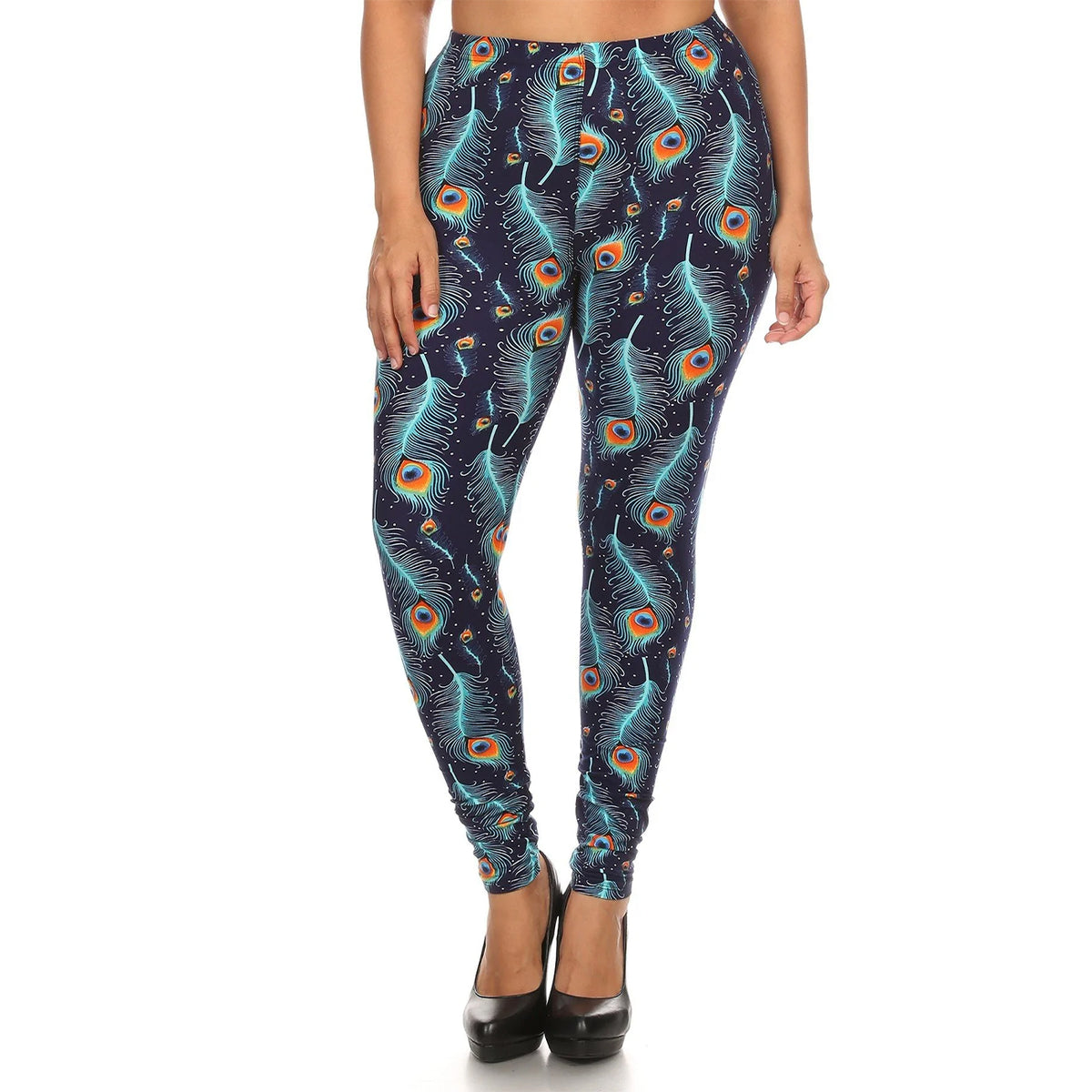 Multi-color Slim Fitting Women's Leggings