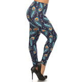 Multi-color Slim Fitting Women's Leggings