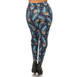 Multi-color Slim Fitting Women's Leggings