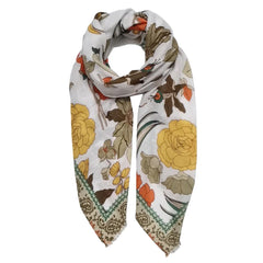 Multicolor Floral Print Scarf