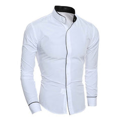 Men's Short Sleeve Stand Collar Shirt 