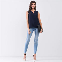 Ribbed Sleeveless Top With Shrug Sweater