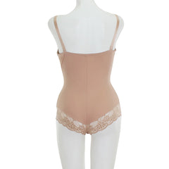 Nude Lace and Mesh Bodysuit Shapewear