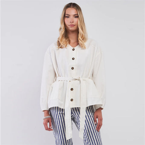 Off-white Balloon Sleeve Oversized Summer