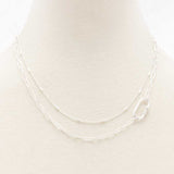 Oval Link Layered Women's Necklace