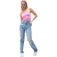 PacSun Light Blue Ripped Boyfriend Jeans