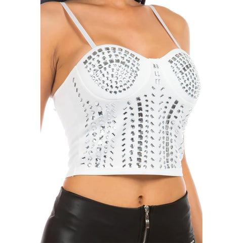 Party Dress Top With Rhinestones