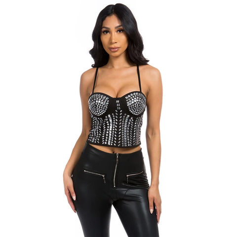 Party Dress Top With Rhinestones