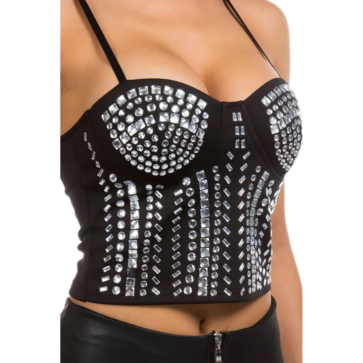 Party Dress Top With Rhinestones