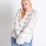 Plus Sweater with Stripe Detail