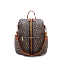 PM Monogram Striped Convertible Backpack