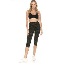 Print Cropped Women's Capri Leggings