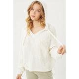 Pullover Hoodied & Sweater  Top - Biege