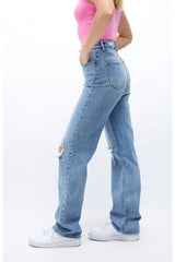 PacSun Light Blue Ripped Boyfriend Jeans