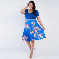 Royal Short Sleeve Plus Size Bodysuit