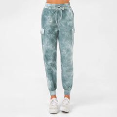 Sage Tie Dye Cargo Jogger Women's Pant