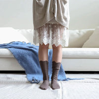 Shell Stitch Crew Socks