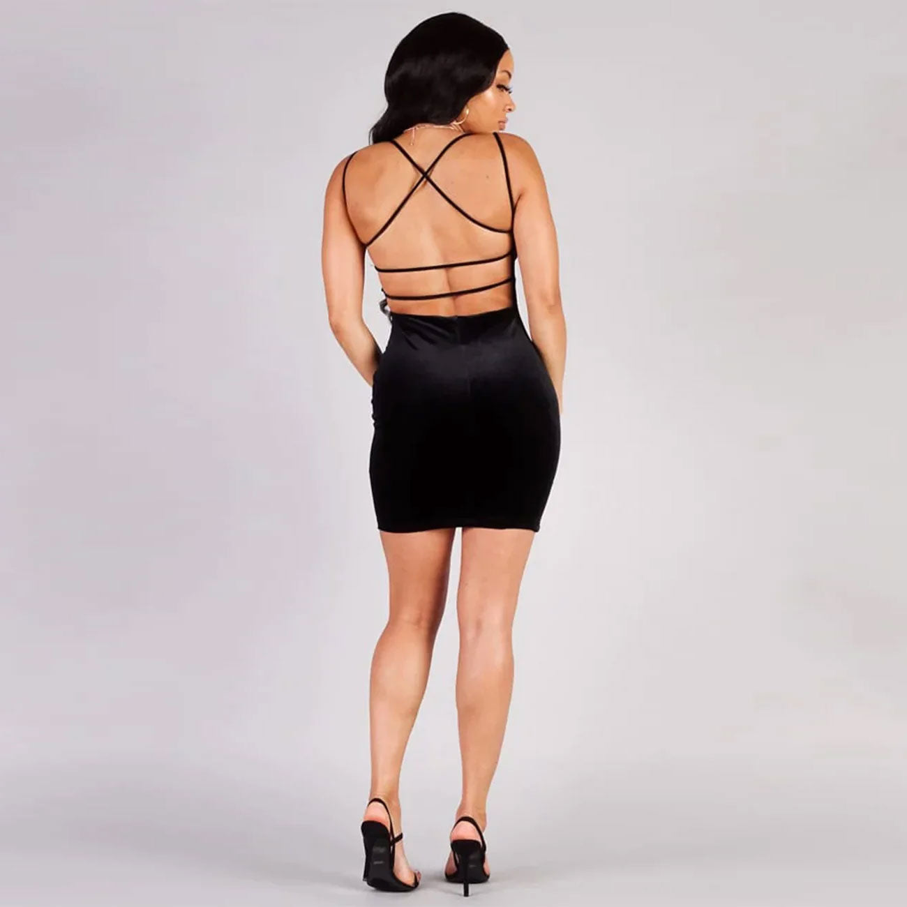 Showstopper Sexy Crossovers Strap Dress