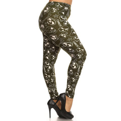 Skulls & Bones Printed Women's Knit Legging