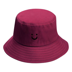 Smiley Face Bucket Hats Summer Travel Beach Outdoor Cap