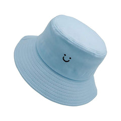 Smiley Face Bucket Hats Summer Travel Beach Outdoor Cap