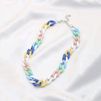 Soft Texture Curb Link Ccb Necklace