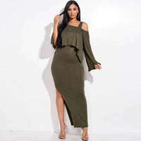 Solid Rayon Spandex Midi Length Tank Dress