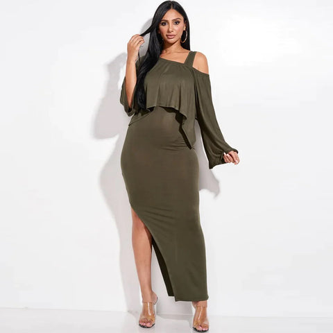 Solid Rayon Spandex Midi Length Tank Dress