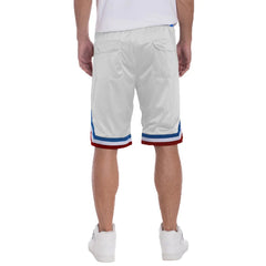 STRIPED BAND SOLID BASKETBALL SHORTS
